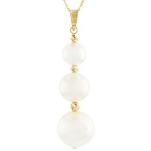 14kt. 3 Pearl Drop PENDANT ONLY